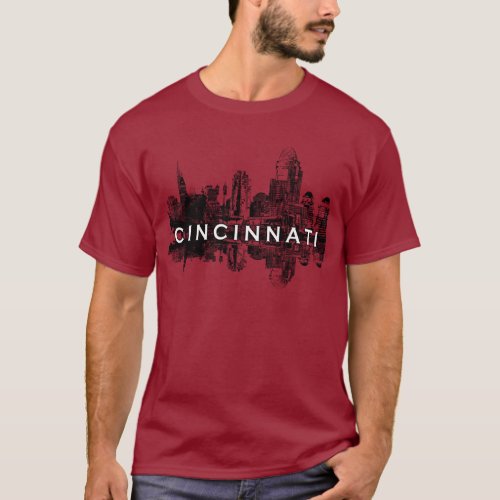 Cincinnati Ohio skyline T_Shirt