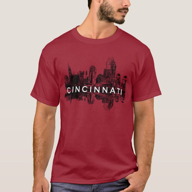 Cincinnati, Ohio skyline T-Shirt (Front)