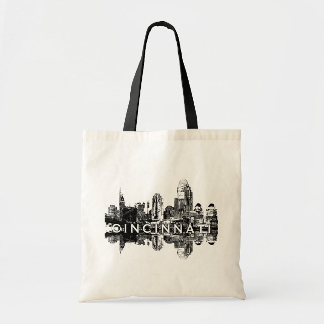 Cincinnati, Ohio skyline Tote Bag (Front)