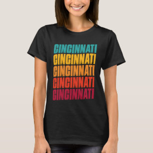 Cincinnati Ohio Souvenir  Retro Vintage Cincinnati T-Shirt