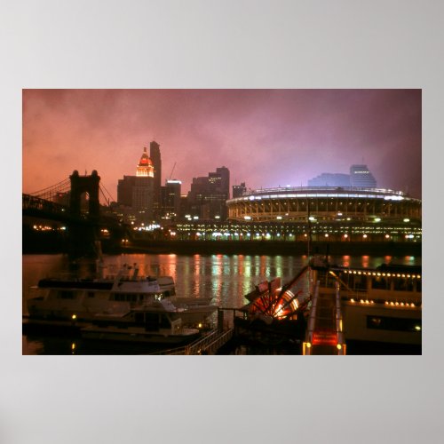 Cincinnati Ohio Sunset _ Photo Art Poster