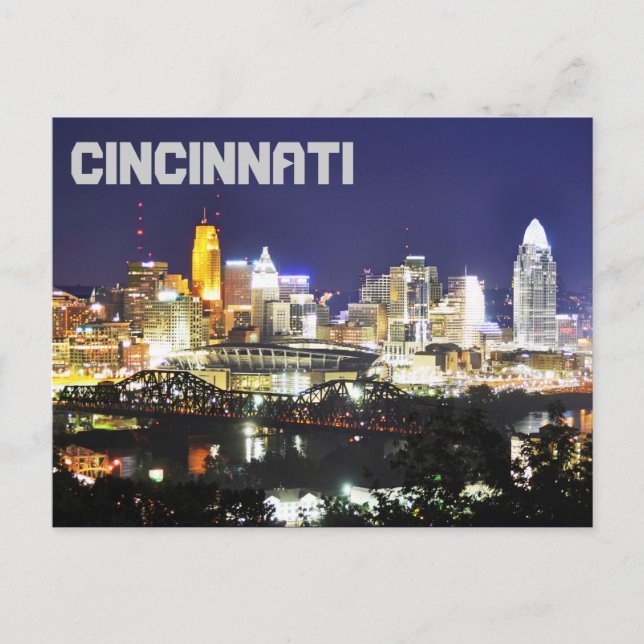 Cincinnati, Ohio, the Queen City. Postcard (Front)