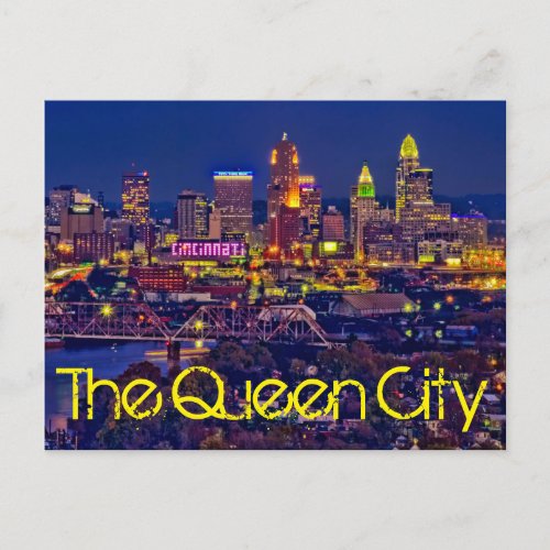 Cincinnati Ohio The Queen City Postcard