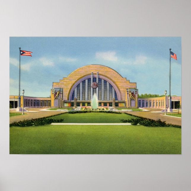 Cincinnati Ohio Union Terminal Poster (Front)
