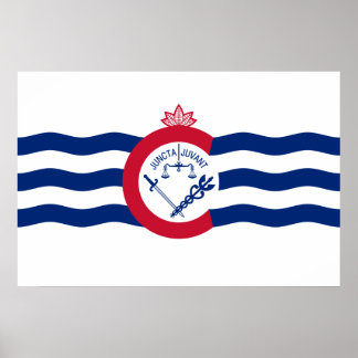 Cincinnati, Ohio, United States flag Poster