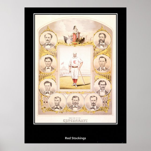 Cincinnati Red Stockings 1869 Poster (Front)
