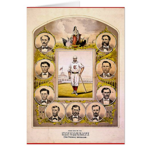 Cincinnati Red Stockings of 1869 Cards (Front)