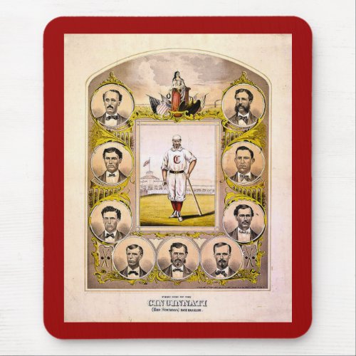 Cincinnati Red Stockings of 1869 Mouse Pad