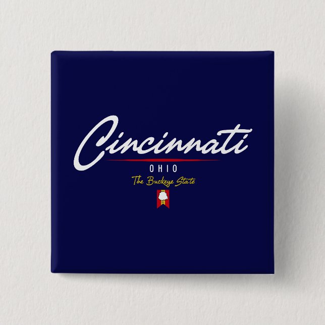 Cincinnati Script Button (Front)