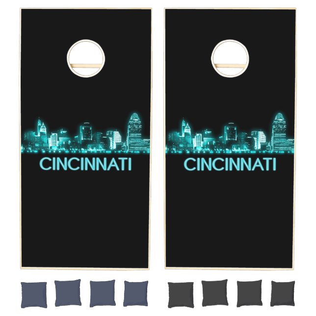 Cincinnati Skyline Cornhole Set (Set)