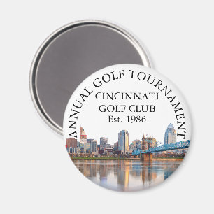 Cincinnati Skyline Golf Club Tournament Custom Magnet