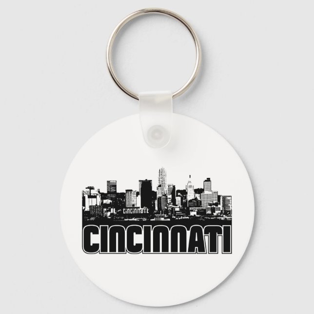 Cincinnati Skyline Keychain (Front)