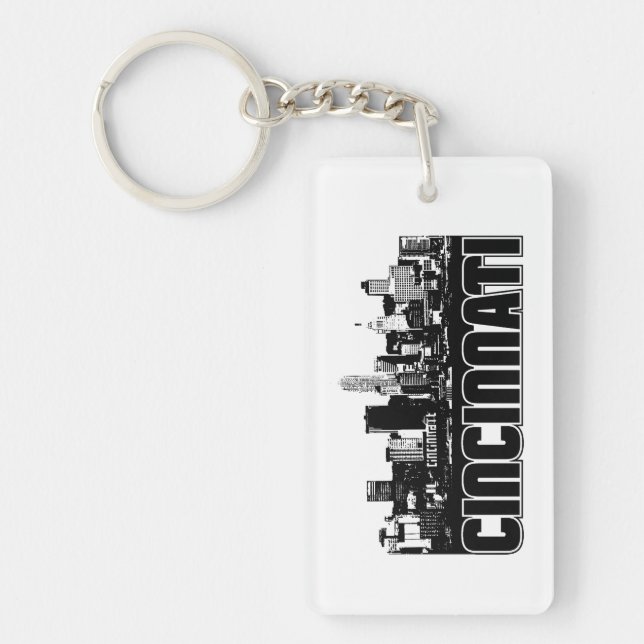 Cincinnati Skyline Keychain (Front)
