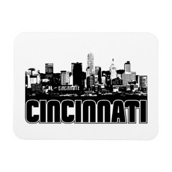 Cincinnati Skyline Magnet by TurnRight at Zazzle