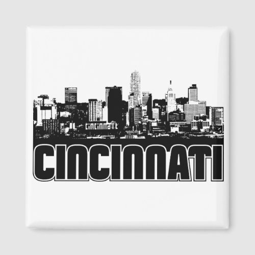 Cincinnati Skyline Magnet