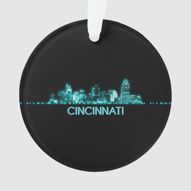 Cincinnati Skyline Ornament (Front)