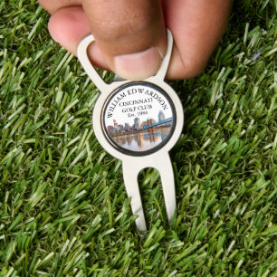 Cincinnati Skyline Personalized Golf Club Name Divot Tool