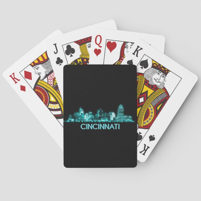 Cincinnati Skyline Poker Cards (Back)
