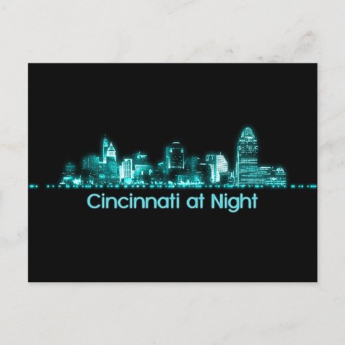Cincinnati Skyline Postcard