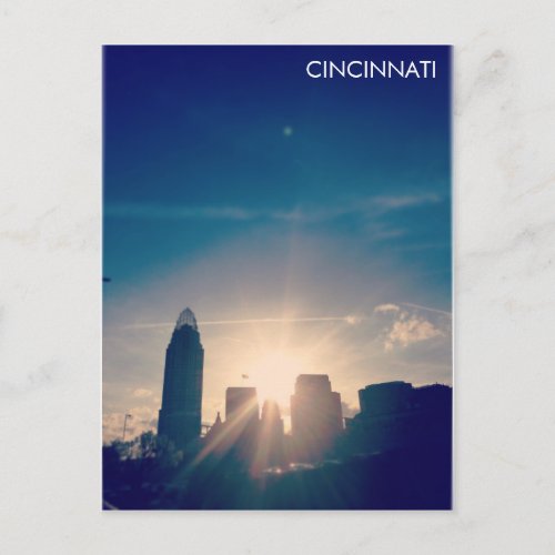 Cincinnati Skyline V1 Postcard