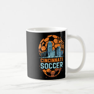 Cincinnati Soccer City Skyline Cool Cincy 513  Coffee Mug