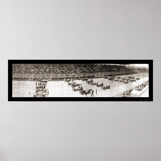Cincinnati Speedway Photo 1916 Poster (Front)