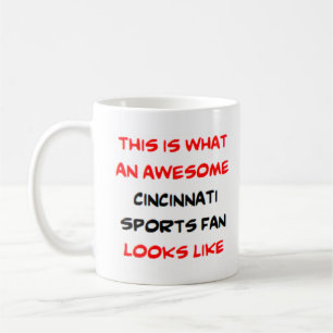 cincinnati sports fan, awesome coffee mug