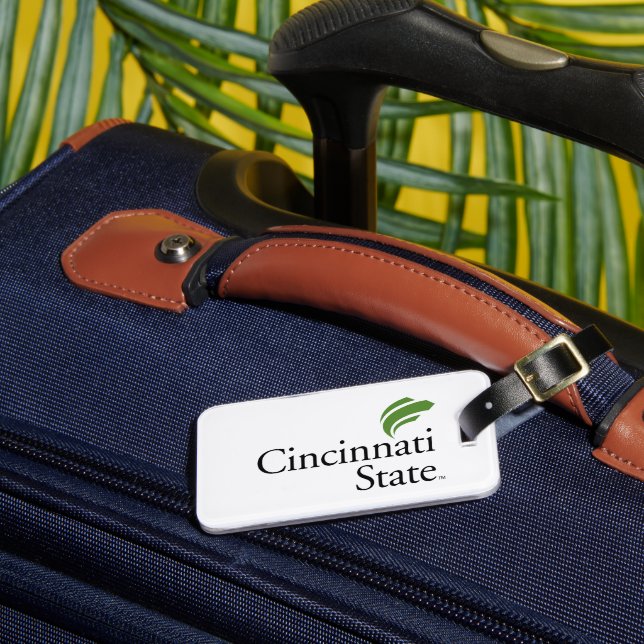 Cincinnati State Luggage Tag (Front Insitu 3)