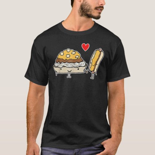 Cincinnati Style Chili 3 Way And Cheese Coney T_Shirt