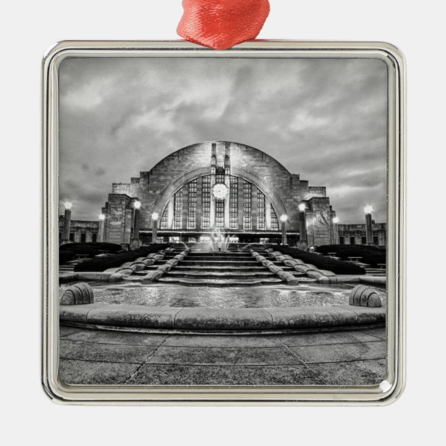 Cincinnati Union Terminal Metal Ornament (Front)