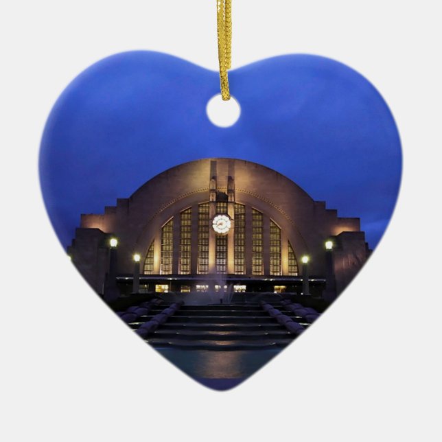 Cincinnati Union Terminal/Museum Center Ceramic Ornament (Front)
