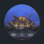 Cincinnati Union Terminal Round Clock<br><div class="desc">This is the color version of the Cincinnati Union Terminal. It is an iconic Art Deco structure in the heart of Cincinnati. When trains were the way to get around the country this was one of the busiest terminals around. Today, it serves as our Museum Center. It still serves as...</div>