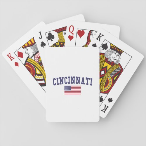 Cincinnati US Flag Playing Cards