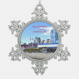 Cincinnati Waterfront Christmas Ornament