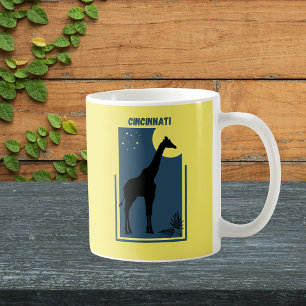 Cincinnati Zoo Ohio Vintage Giraffe Coffee Mug