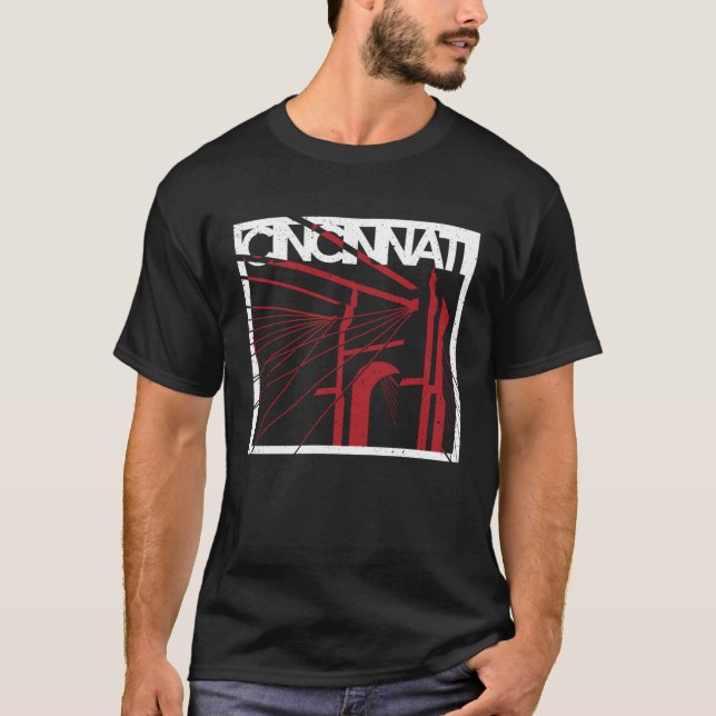Cincinnatiu2019s Bridge Ohio river Cincy Travel So T-Shirt (Front)