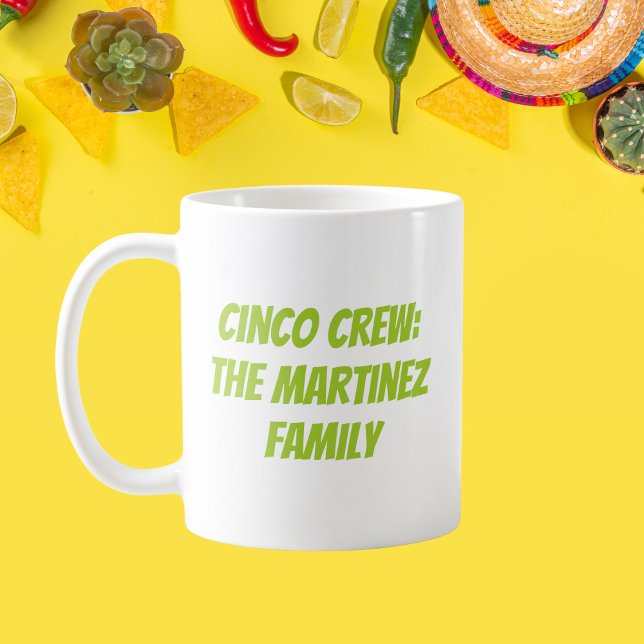 Cinco Crew Personalized Family Name Coffee Mug (Creator Uploaded)