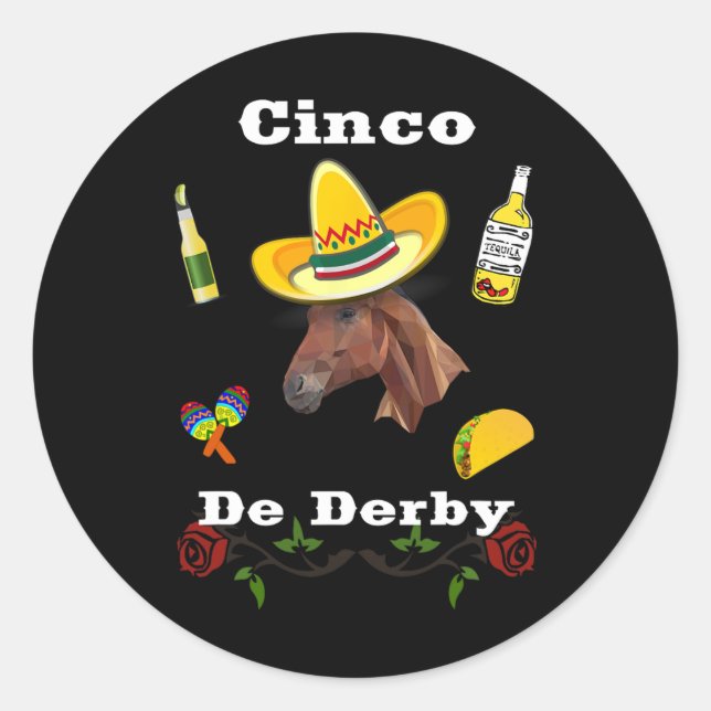 Cinco De Der Mexican Cinco De Mayo 1  Classic Round Sticker (Front)