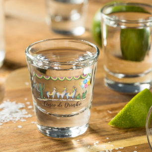 “Cinco De Drinko"   Fiesta Llama Shot Glass