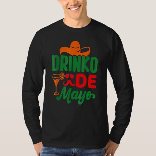 Cinco De Drinko  Mexican Cinco De Mayo Drinking Sq T_Shirt