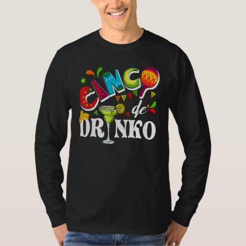 Cinco De Drinko Mexican  Cinco De Mayo Drinking T_Shirt
