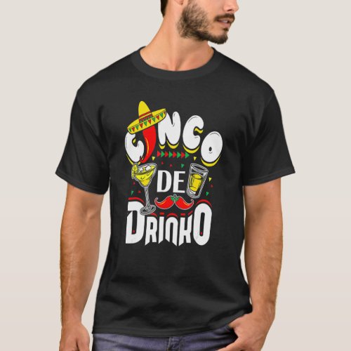 Cinco De Drinko  Mexican Cinco De Mayo Drinking T_Shirt