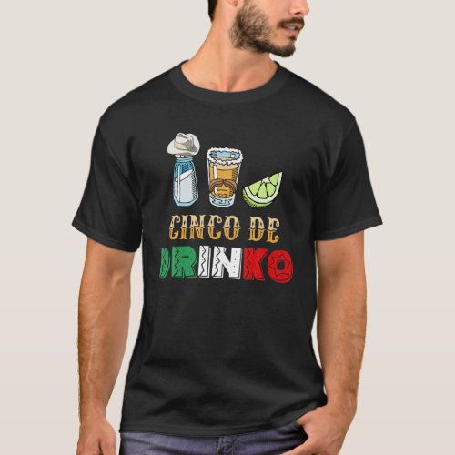 Cinco De Drinko Salt Tequila T_Shirt