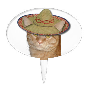 Cinco de Gato Cake Topper