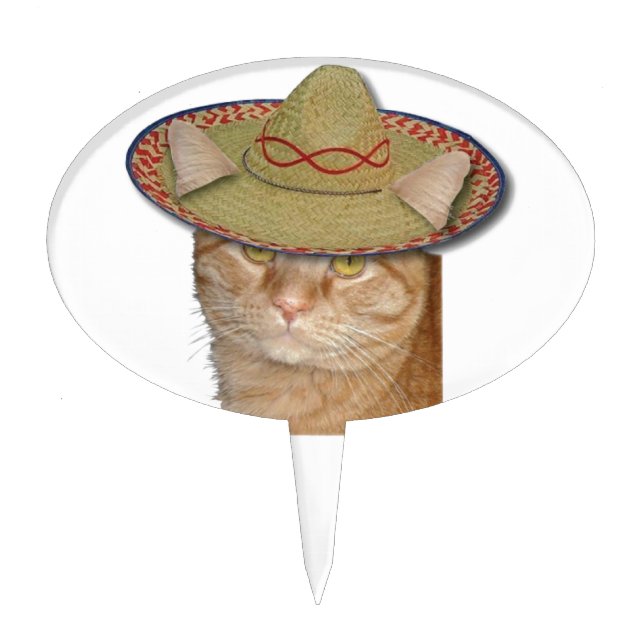Cinco de Gato Cake Topper (Front)
