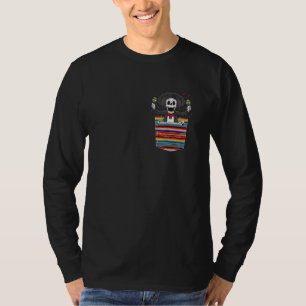 Cinco De Mayo 2021 Calaca Blanket Pocket Serape Me T-Shirt