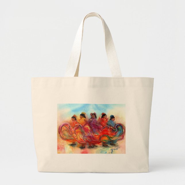 CINCO DE MAYO-2 JPEC LARGE TOTE BAG (Front)
