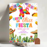 Cinco de Mayo 5th Fiesta birthday party Invitation<br><div class="desc">Cinco de Mayo 5th Fiesta birthday party invitation,  Mexican Cactus Fiesta Birthday Invitation,  Editable Taco Kids Birthday Invite</div>