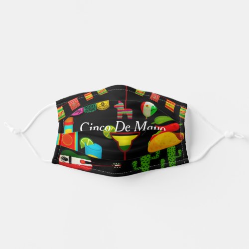 cinco de mayo adult cloth face mask