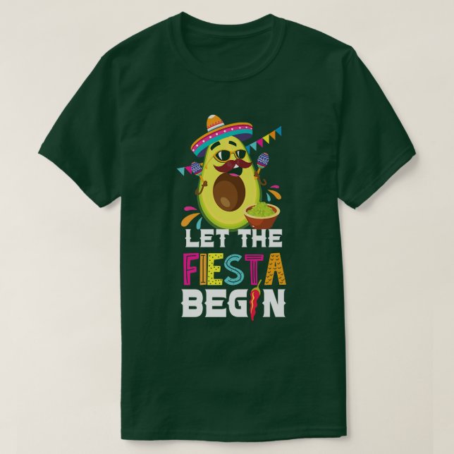 Cinco De Mayo Avocado Guacamole SombreroT-Shirt T-Shirt (Design Front)